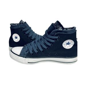 Navy Blue High-Top Sneakers Unisex